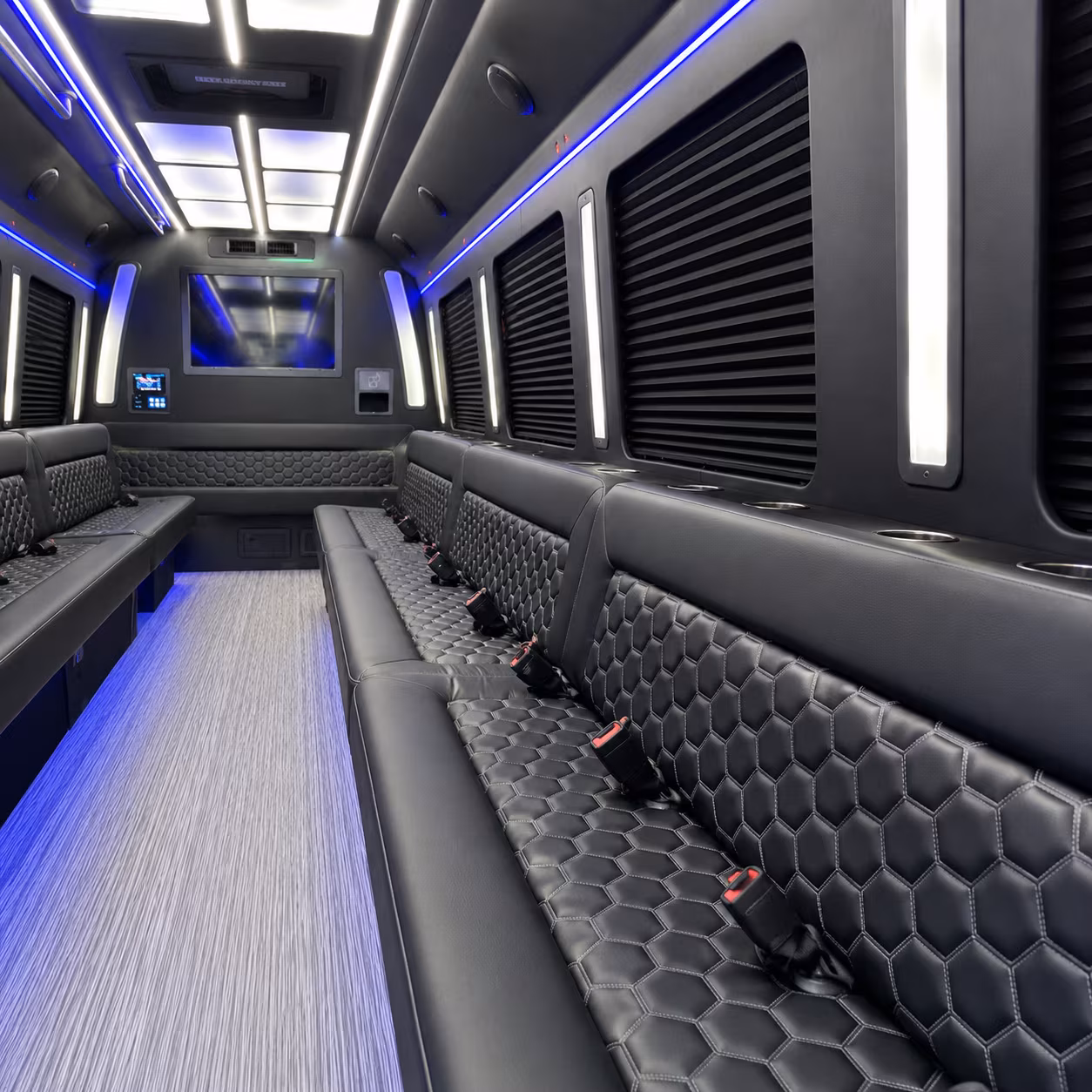shelby township night on town party bus rental