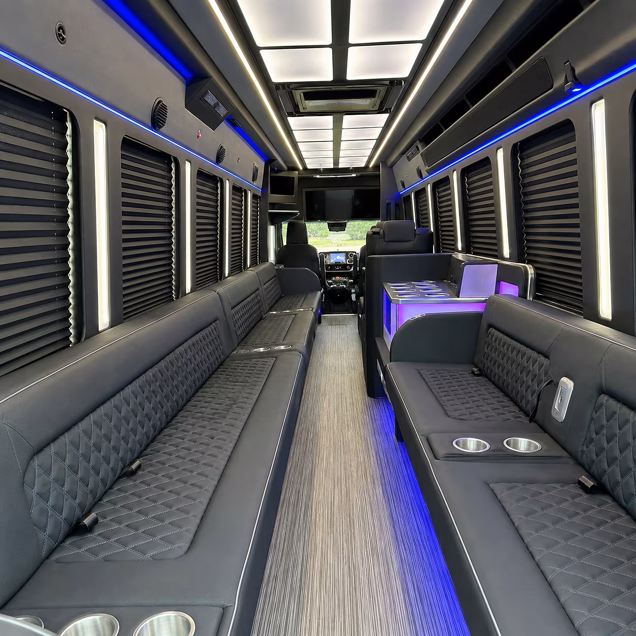 shelby township party bus rentals inside