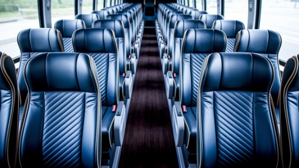 56 passenger charter bus inside rochester hills