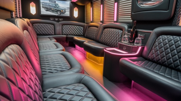 party bus rental inside shelby