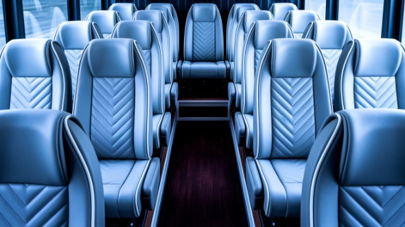 shelby 28 passenger minibus inside