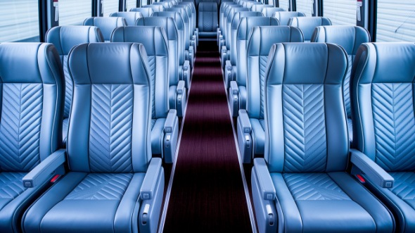 shelby 56 passenger charter bus interior