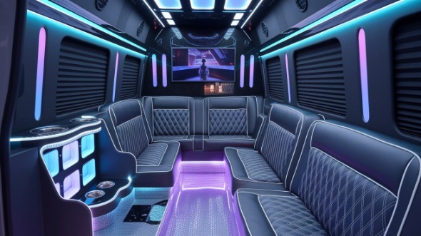 sprinter limo rental interior shelby